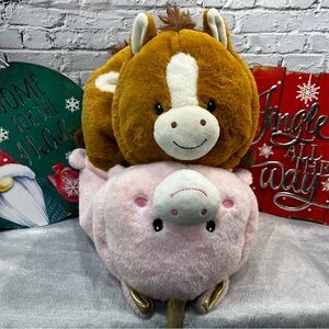 Horse & Unicorn Reversible Flip Stuffed Animal by HUG ME